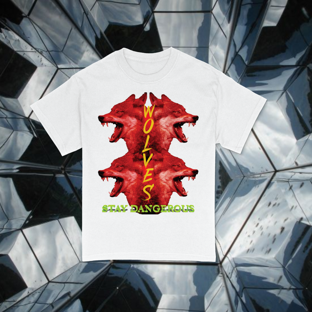 Red Reflections Wolf Tee